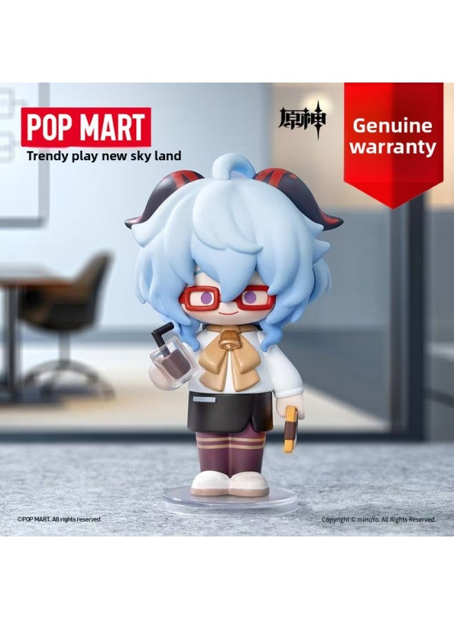POPMART Bubble Mart Original God Dress-up Theme Blind Box Tide Play Wendy Walnut Hand-made Ornaments Joint Name